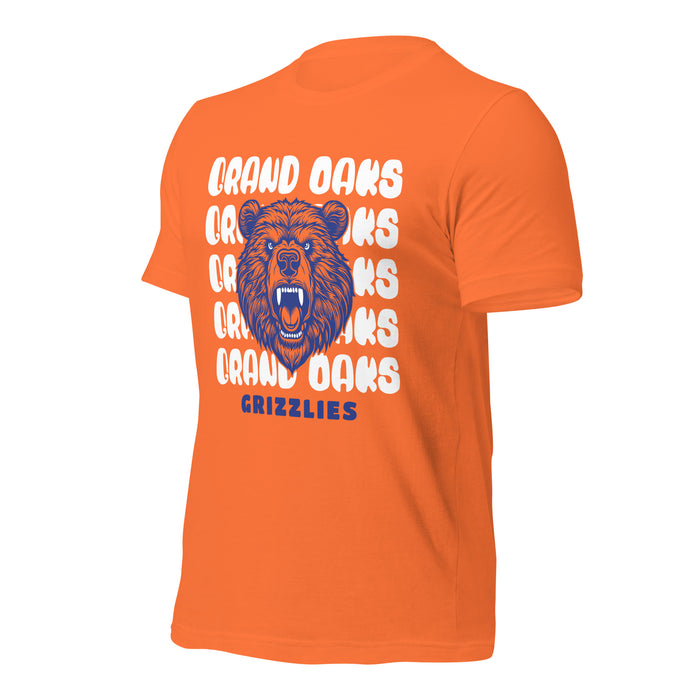 Grand Oaks High School Grizzlies Premium Orange Unisex T-shirt 28a