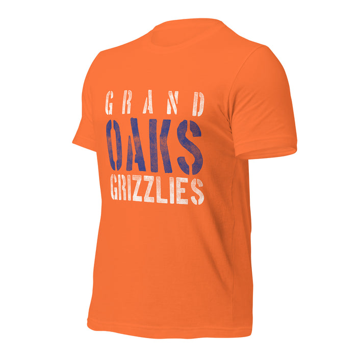 Grand Oaks High School Grizzlies Premium Orange Unisex T-shirt 17a