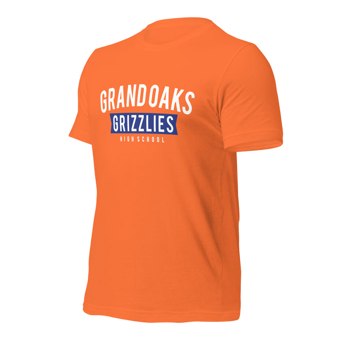 Grand Oaks High School Grizzlies Premium Orange Unisex T-shirt 21a