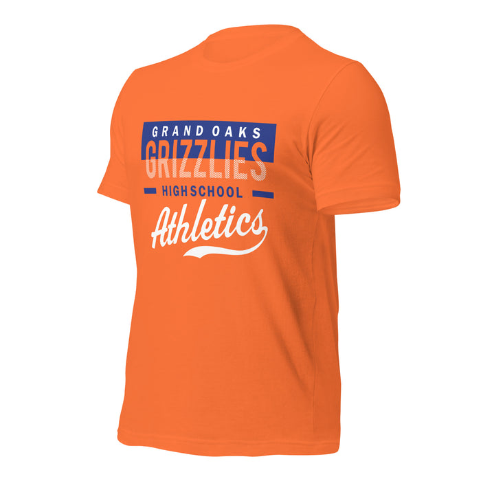 Grand Oaks High School Grizzlies Premium Orange Unisex T-shirt 48a