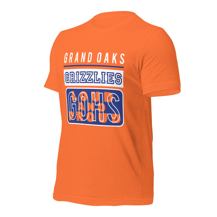 Grand Oaks High School Grizzlies Premium Orange Unisex T-shirt 86a