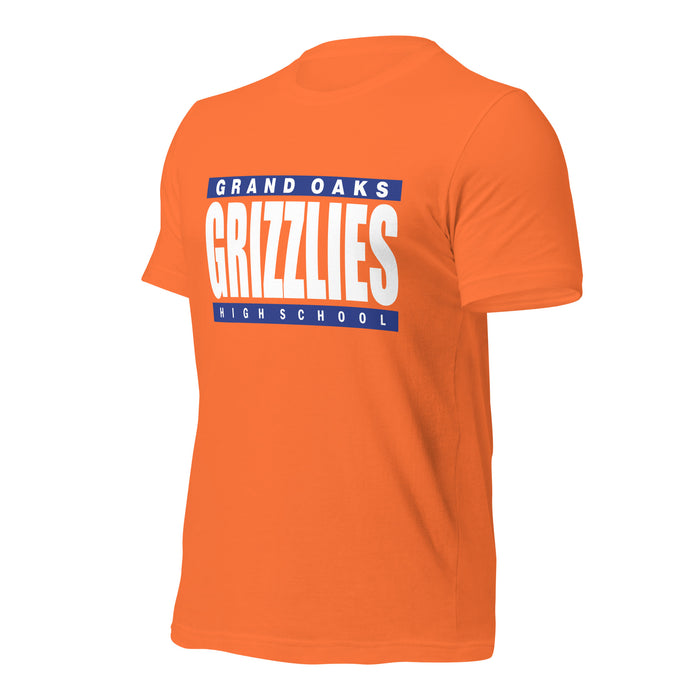 Grand Oaks High School Grizzlies Premium Orange Unisex T-shirt 98a