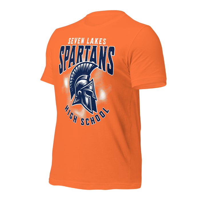 Seven Lakes High School Spartans Orange Premium Unisex T-shirt 213a