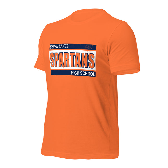 Seven Lakes High School Spartans Orange Premium Unisex T-shirt 098a