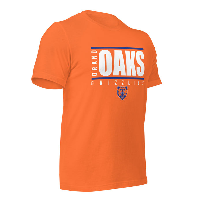 Grand Oaks High School Grizzlies Premium Orange Unisex T-shirt 07b