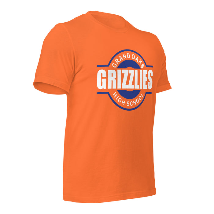 Grand Oaks High School Grizzlies Premium Orange Unisex T-shirt 11b