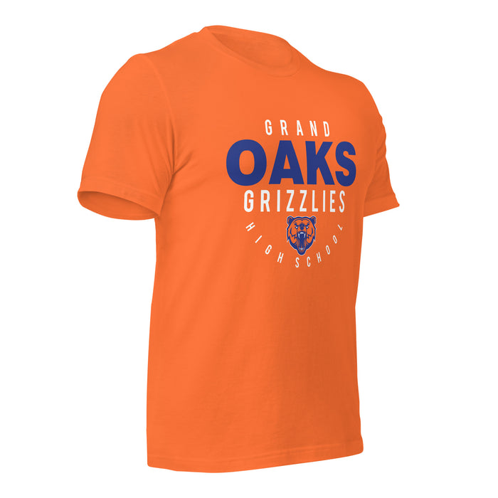 Grand Oaks High School Grizzlies Premium Orange Unisex T-shirt 12b