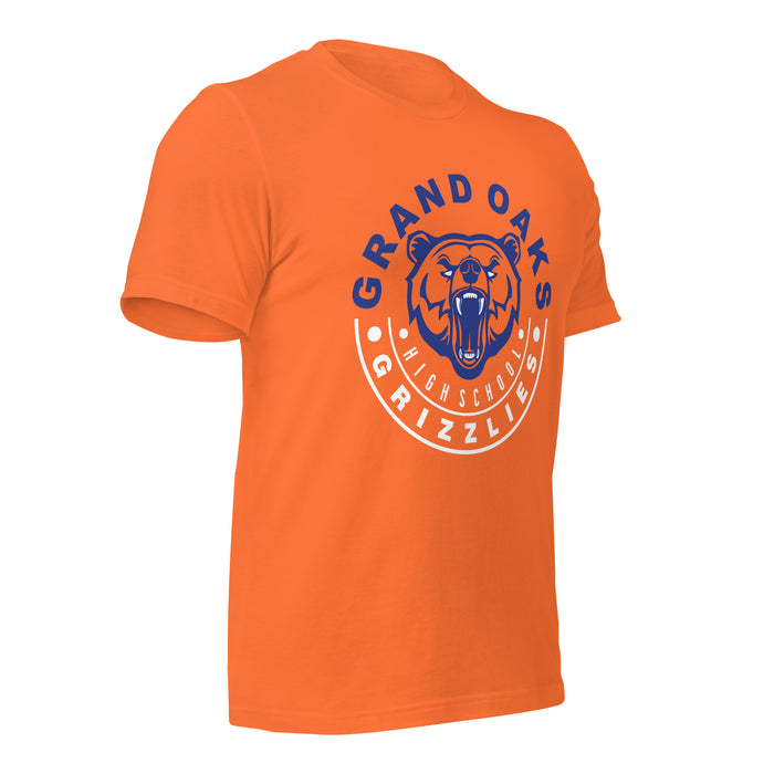 Grand Oaks High School Grizzlies Premium Orange Unisex T-shirt 19b