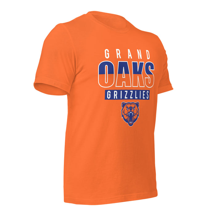 Grand Oaks High School Grizzlies Premium Orange Unisex T-shirt 23b