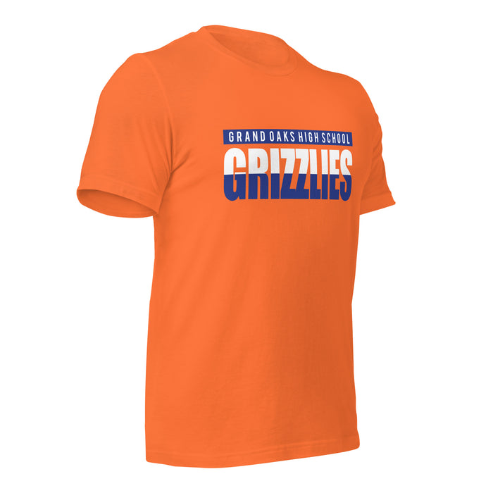 Grand Oaks High School Grizzlies Premium Orange Unisex T-shirt 25b