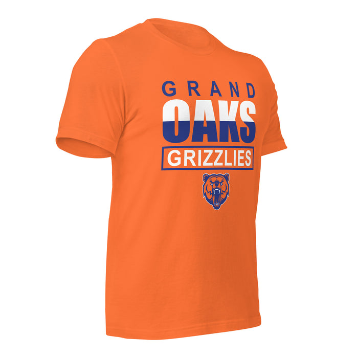 Grand Oaks High School Grizzlies Premium Orange Unisex T-shirt 29b