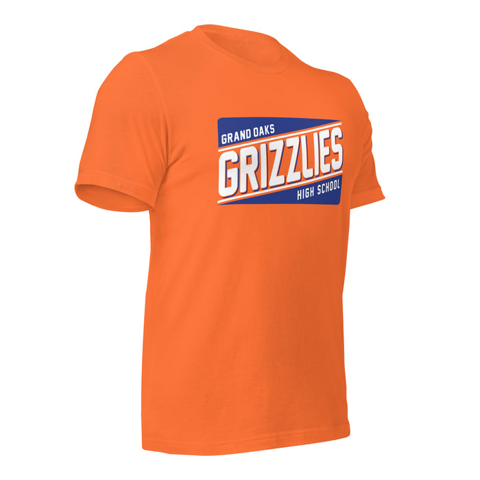 Grand Oaks High School Grizzlies Premium Orange Unisex T-shirt 84b