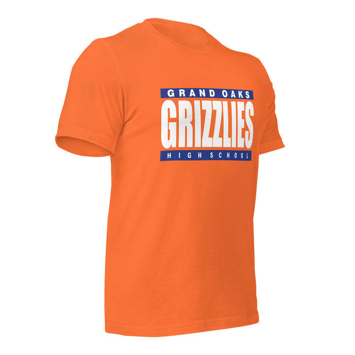 Grand Oaks High School Grizzlies Premium Orange Unisex T-shirt 98b