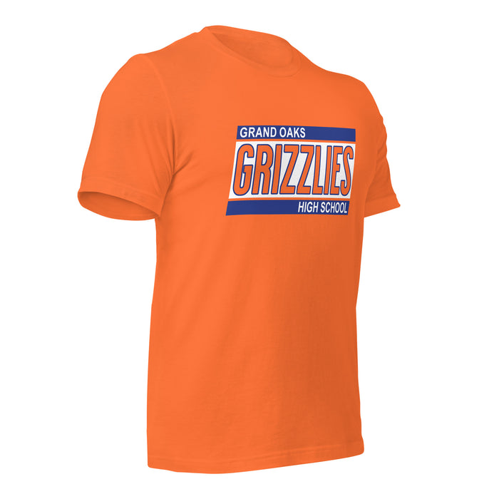 Grand Oaks High School Grizzlies Premium Orange Unisex T-shirt 72b