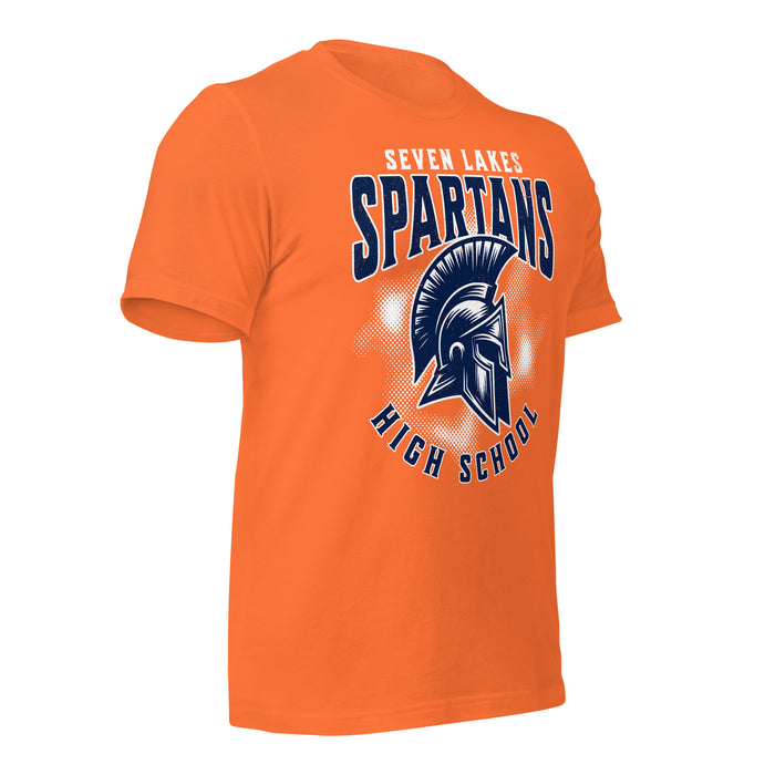 Seven Lakes High School Spartans Orange Premium Unisex T-shirt 213b