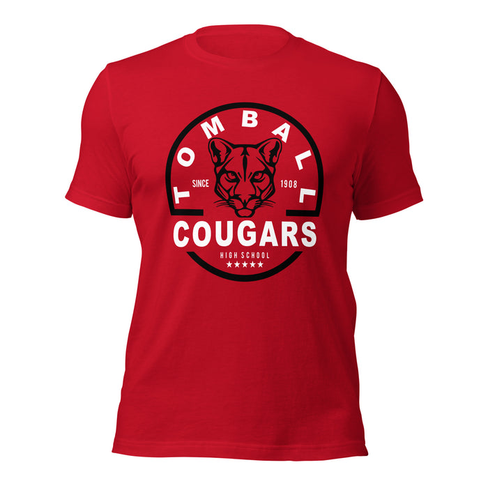 Tomball High School Cougars Premium Red Unisex T-shirt 04