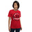 Woman wearing a Tomball High School Cougars Premium Red Unisex T-shirt 04