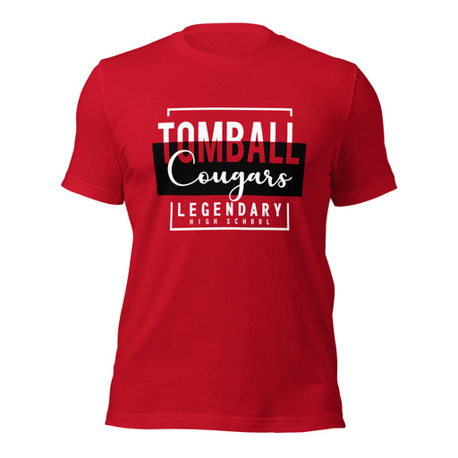 Tomball High School Cougars Premium Red Unisex T-shirt 05