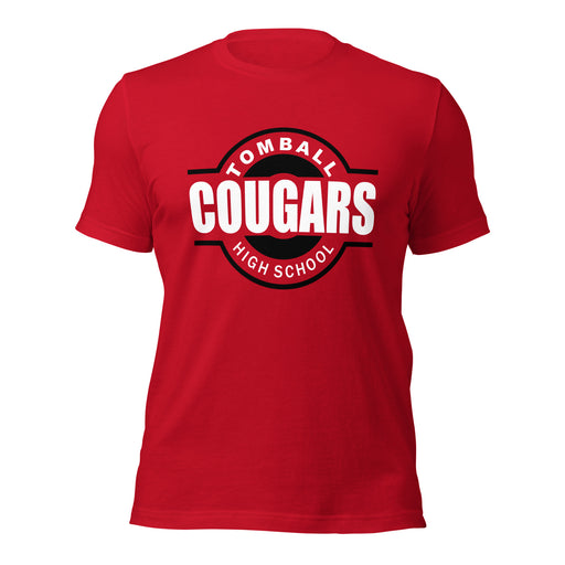 Tomball High School Cougars Premium Red Unisex T-shirt 11