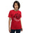 Woman wearing a Tomball High School Cougars Premium Red Unisex T-shirt 19