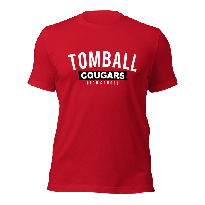 Tomball High School Cougars Premium Red Unisex T-shirt 21