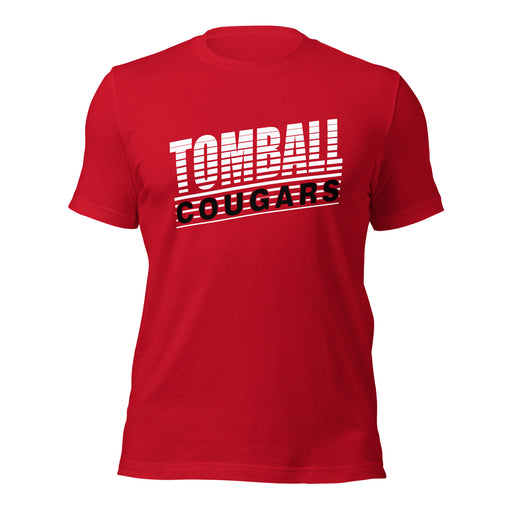 Tomball High School Cougars Premium Red Unisex T-shirt 32