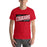 Man wearing a Tomball High School Cougars Premium Red Unisex T-shirt 84