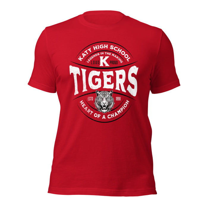 Katy High School Tigers Red Premium Unisex T-shirt 202