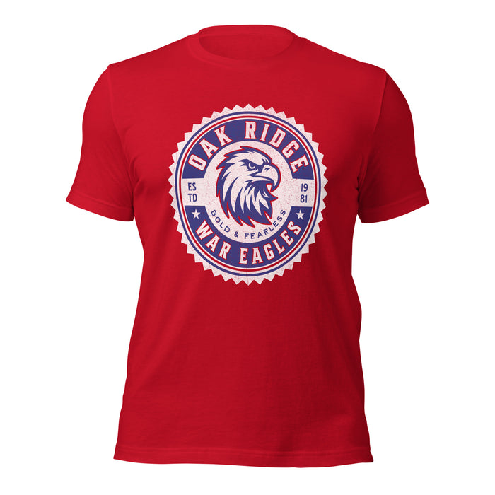 Oak Ridge High School War Eagles Red Premium Unisex T-shirt 203