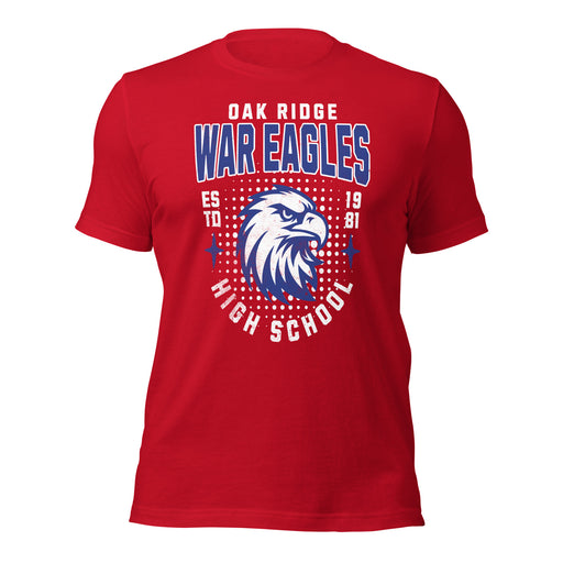 Oak Ridge High School War Eagles Red Premium Unisex T-shirt 204