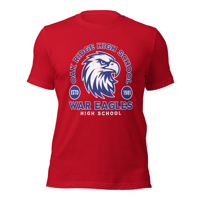 Oak Ridge High School War Eagles Red Premium Unisex T-shirt 208