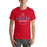 Man wearing Oak Ridge High School War Eagles Red Premium Unisex T-shirt 218