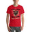 Man wearing Caney Creek High School Panthers Red Premium Unisex T-shirt 205