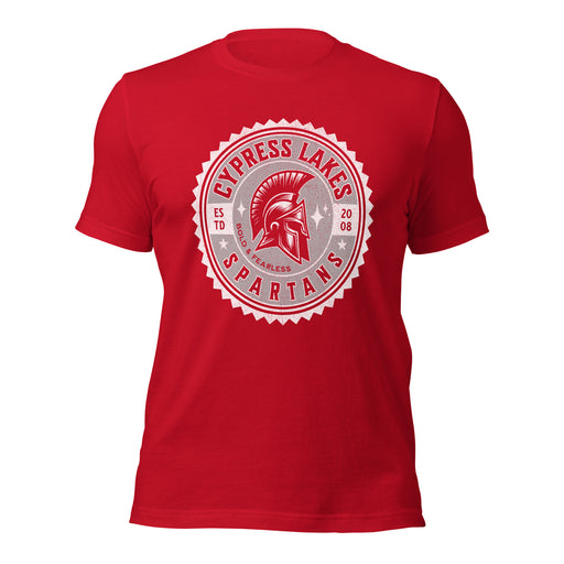 Cypress Lakes High School Spartans Red Premium Unisex T-shirt 203