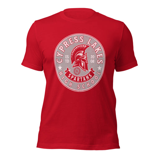 Cypress Lakes High School Spartans Red Premium Unisex T-shirt 215