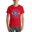 Student wearing Duncanville High School Panthers Red Premium Unisex T-shirt 214