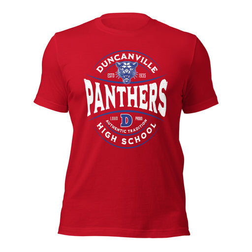 Duncanville High School Panthers Red Premium Unisex T-shirt 218