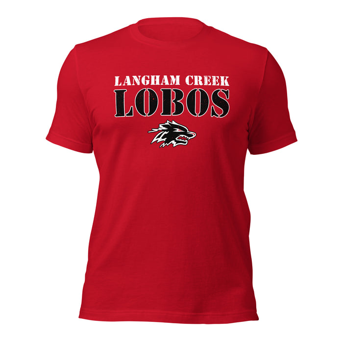 Langham Creek High School Lobos Red Premium Unisex T-shirt 222