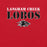 Close-up view of Langham Creek High School Lobos Red Premium Unisex T-shirt 222 