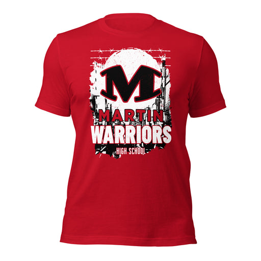 Martin High School Warriors Red Premium Unisex T-shirt 202