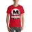 Man wearing Martin High School Warriors Red Premium Unisex T-shirt 202