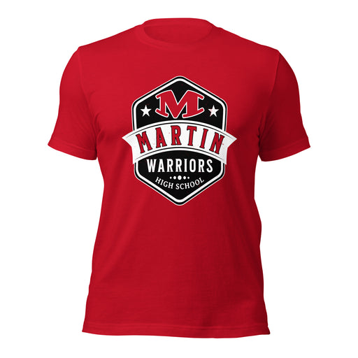 Martin High School Warriors Red Premium Unisex T-shirt 209