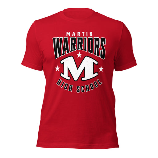 Martin High School Warriors Red Premium Unisex T-shirt 213