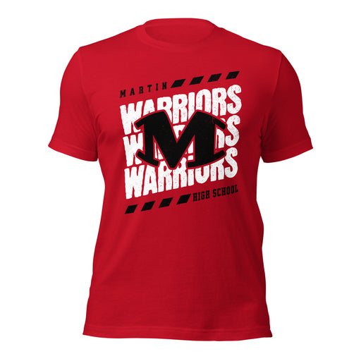 Martin High School Warriors Red Premium Unisex T-shirt 223