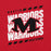 Close-up view of Martin High School Warriors Red Premium Unisex T-shirt 223