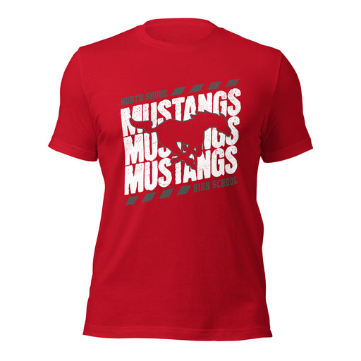 North Shore High School Mustangs Red Premium Unisex T-shirt 223