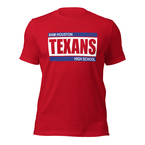 Sam Houston High School Texans Red Premium Unisex T-shirt 098