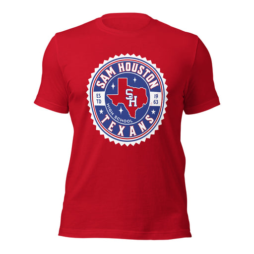 Sam Houston High School Texans Red Premium Unisex T-shirt 203