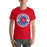 Man wearing Sam Houston High School Texans Red Premium Unisex T-shirt 203