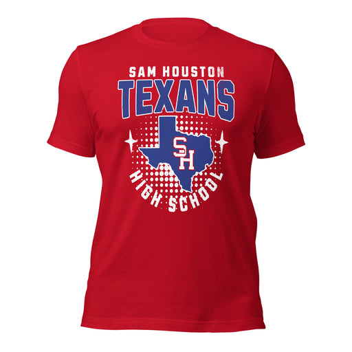 Sam Houston High School Texans Red Premium Unisex T-shirt 204